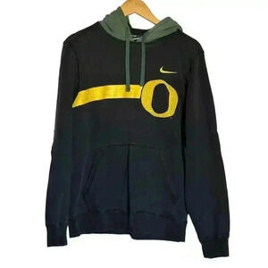 Y2k 2000s NIKE University Oregon DUCKS Black Green Logo Hoodie S